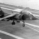 Illustration for article titled The Time When AV-8 Harriers Deployed Aboard A Fixed-Wing Navy Carrier